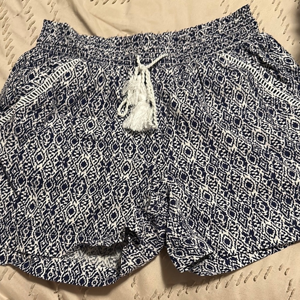 Briggs New York Navy and White High Waist Shorts